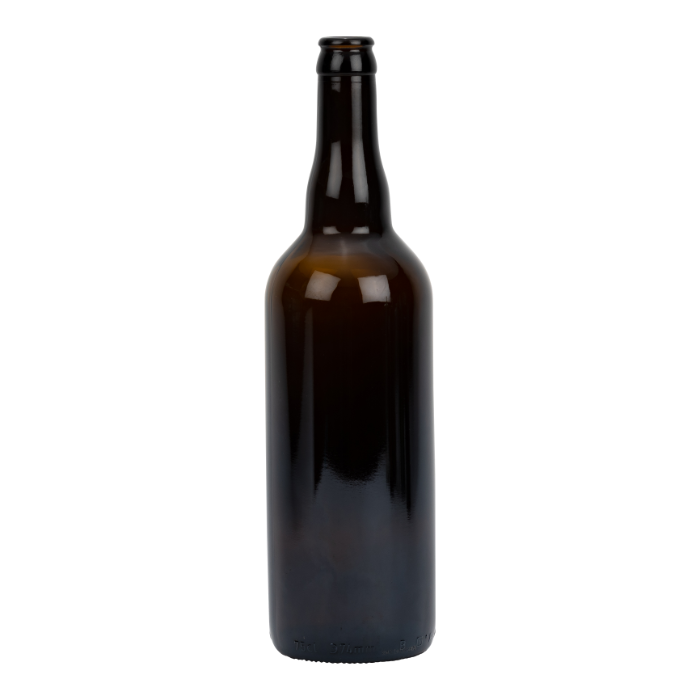 Bouteille de bière en verre 75cl couronne 26mm