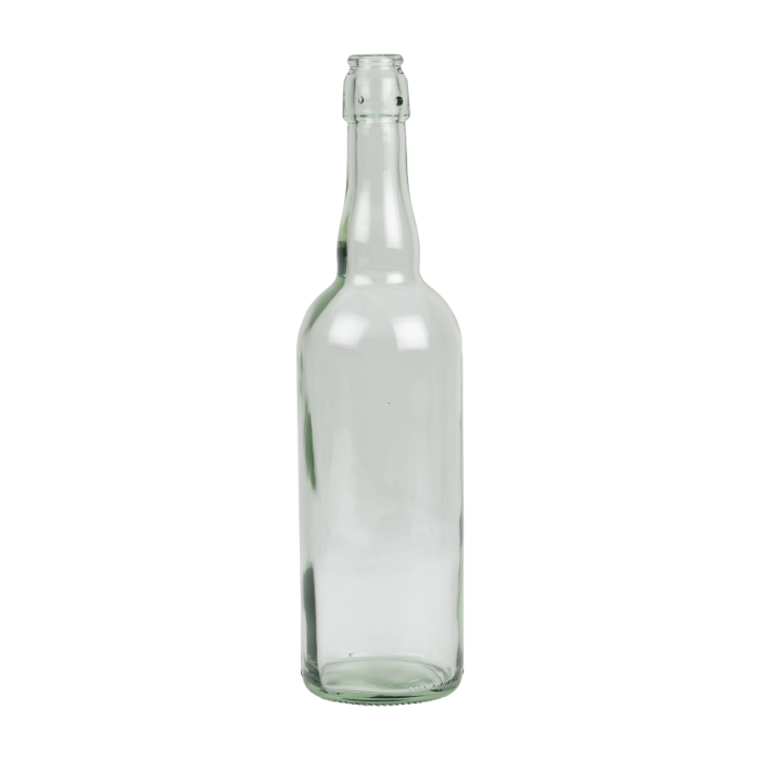 Bouteille de bière en verre 75cl Blanche pour Couronne 26mm ou fermeture mécanique